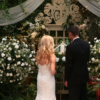 Unity Candelabra - The Conservatory Garden Wedding Venue, St. Louis, MO
