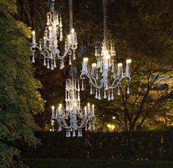 Tree Chandeliers - The Conservatory Garden Wedding Venue, St. Louis, MO
